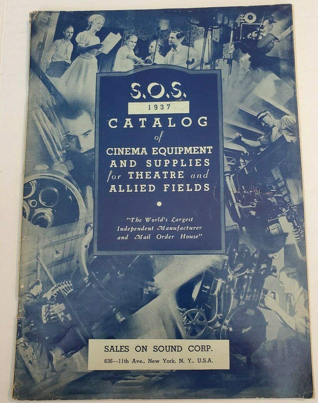 1937 Sos Theater Cinema Catalog - Amps - Projectors - 88 Pages Very Nice